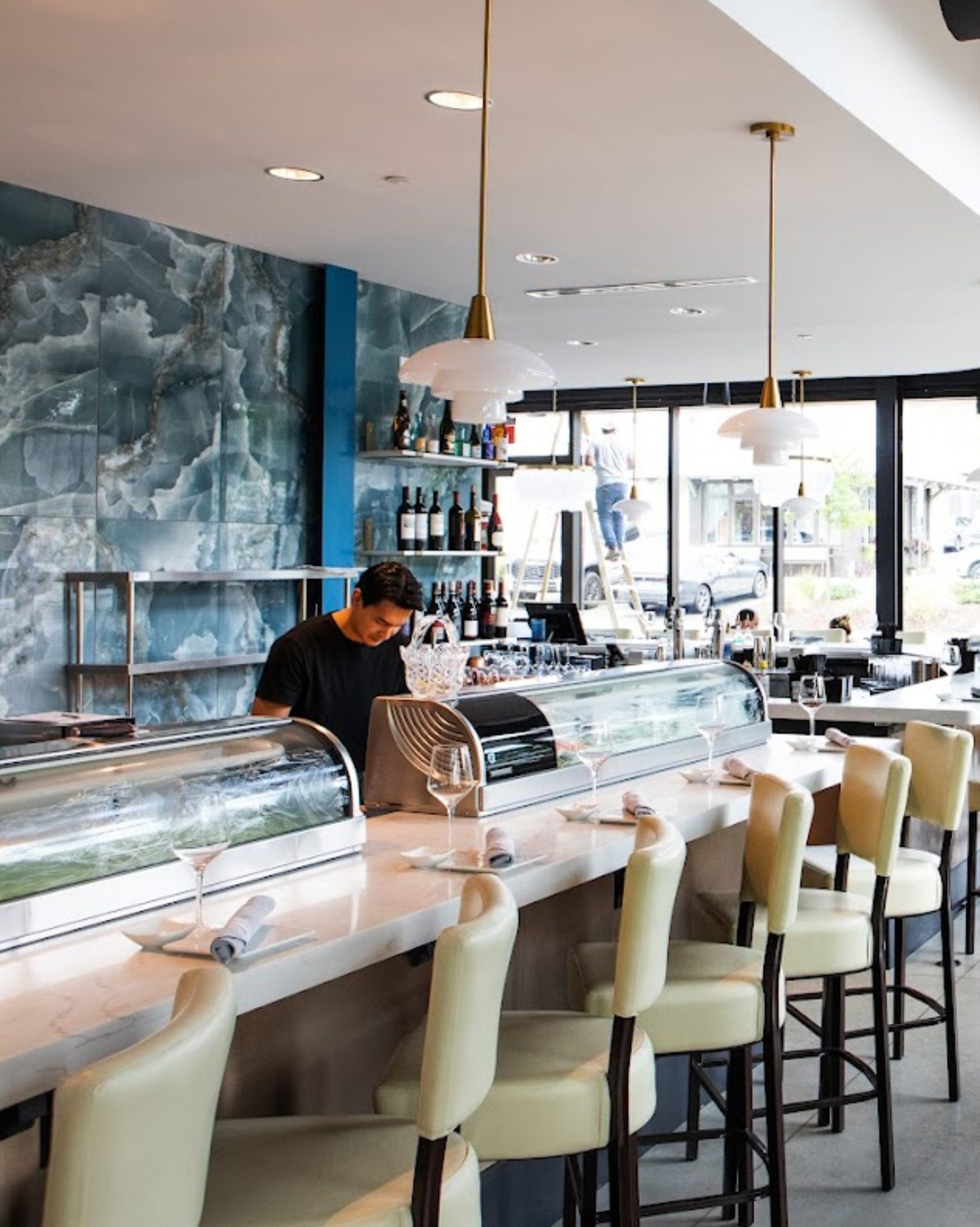 Zest Sushi & Small Plates, interior design by Lauren Burns Interiors